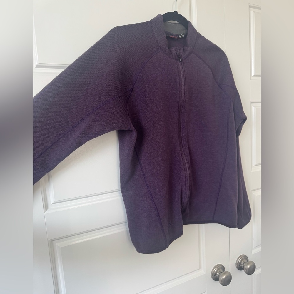 Outdoor Research Purple Knit Mock Neck Zip Up Sweater Womens Size XLarge - Picture 2 of 7